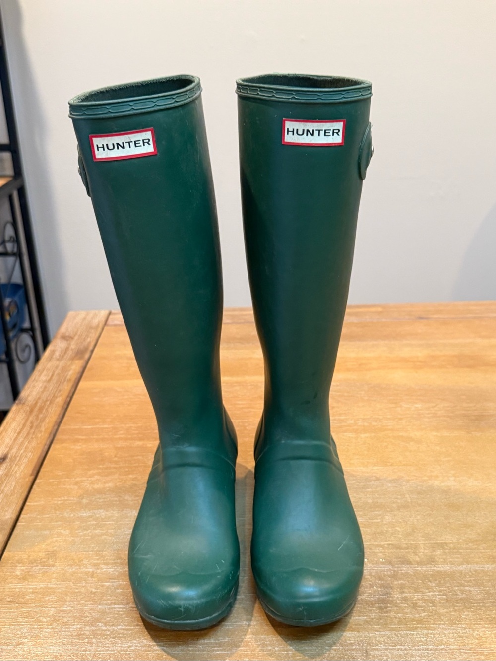 Hunter Women’s Original Tall Waterproof Rain Boot Hunter Green US 7 EU 38 - Picture 2 of 9